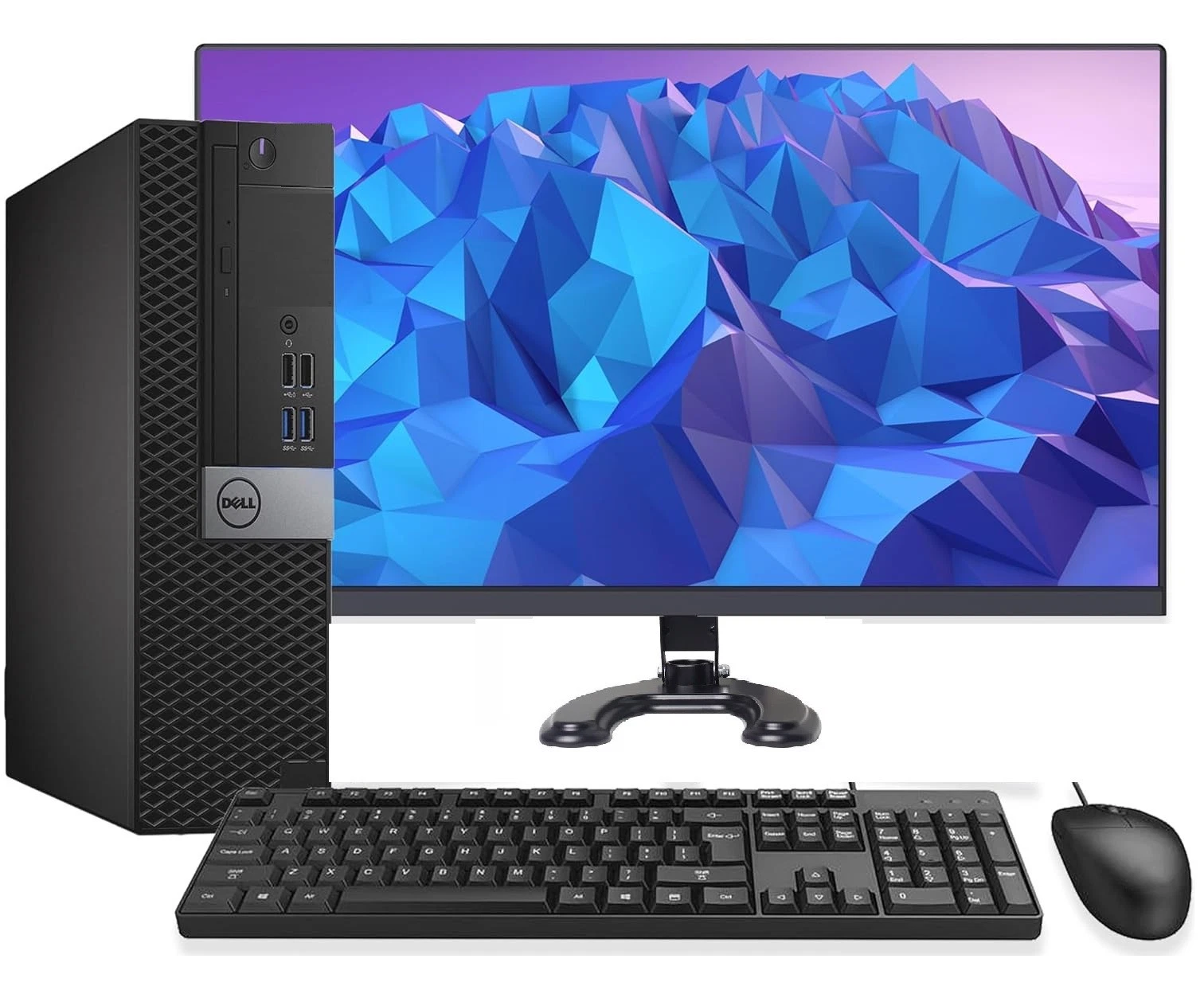 s-l1600 Dell Desktop Computer 16GB 256GB SSD Wi-Fi Core i5 Windows 10 Pro PC 22" LCD - Image 1
