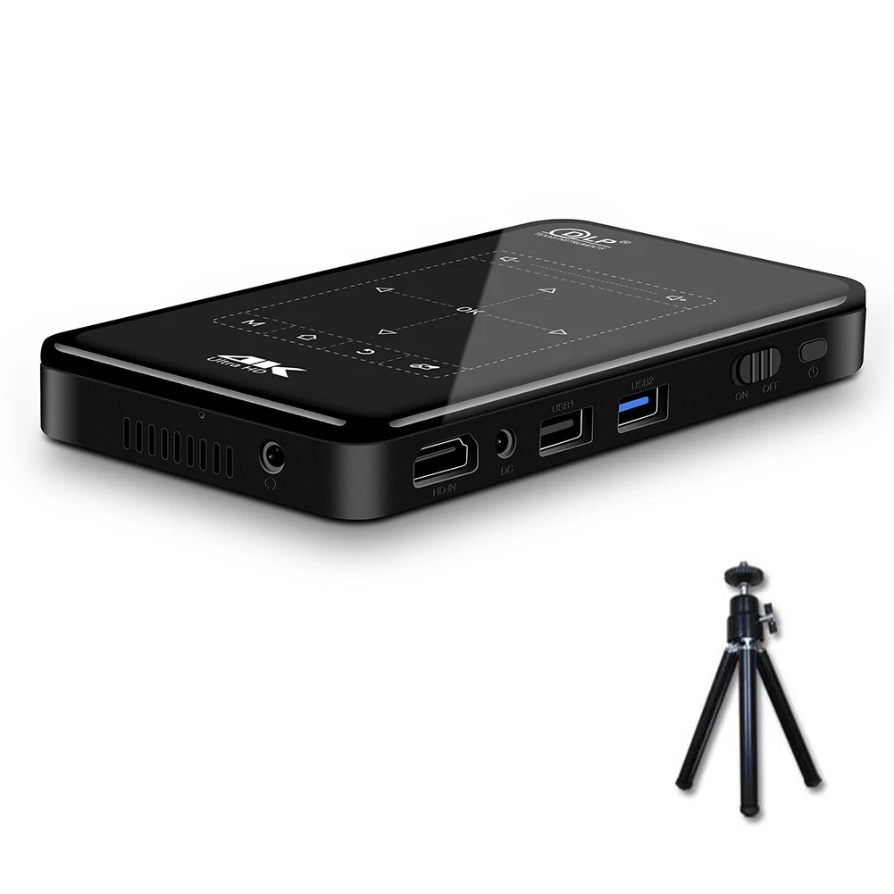 s-l1600 (4) 4K HD Smart DLP Mini Projector with Android WiFi Bluetooth 1080P for Smart Home Theater - Image 1