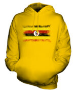 UGANDA DISTRESSED FLAG UNISEX HOODIE TOP UGANDAN FOOTBALL JERSEY GIFT - Image 5