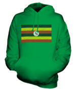 UGANDA SCRIBBLE FLAG UNISEX HOODIE TOP GIFT UGANDAN FOOTBALL - Image 5