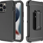 For iPhone 14 Plus 14 Pro Max Shockproof Defender Black Hard Case W/Clip Screen