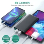 Power Bank 38800mAh USB C Charger 5 Output Battery iPhone Huawei Galaxy F377- - Image 5
