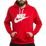 Nike Mens Hoodie Sportswear Big Logo Club Fleece Pullover Hooded Sweat Jumper