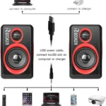 Pc Computer Speakers With Surround Sound Usb Wired Laptop Deep Bass For Desktop