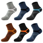 Men's Compression Socks Sports Fitness Ankle Cotton Sock Basketball Socks 1pair - Image 3
