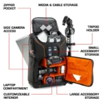 GEAR S17 Camera Backpack – Large DSLR Bag with Laptop & Tripod Storage - Image 7