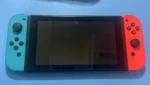 Nintendo Switch with Neon Blue and Neon Red Joy Con Bundle Complete - Image 7