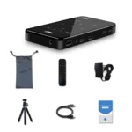 4K HD Smart DLP Mini Projector with Android WiFi Bluetooth 1080P for Smart Home Theater - Image 9