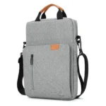 JOOEER Vertical Laptop Case Computer Bag for 14 Inch MacBook 14 Inch, Gray