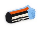 Happy Socks Low Sneaker Retro Stripe Socks Size 36-40