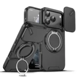 Rugged Magnetic For iPhone 17 Pro Max 16 15 14 13 12 11 with Ring Camera Cover - Image 2