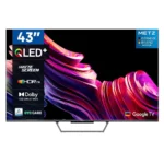 Metz QLED 43-Inch 4K Smart TV: Immersive HDR, Google TV, Voice Control