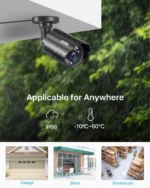 ZOSI 1080P CCTV Camera Outdoor Indoor Hybrid 4 in 1 HD Wired-1Cam, Wired-1Cam - Image 6