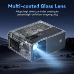 ARTSEA Mini Projector 1080P Full HD - 8000 Lumens, Bluetooth Wireless Home Cinema - Image 2