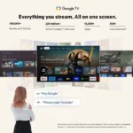 Metz QLED 43-Inch 4K Smart TV: Immersive HDR, Google TV, Voice Control - Image 3