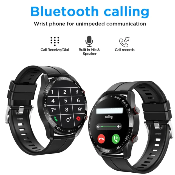 Smart Watch Bluetooth Heart Rate Oxygen Pressure Fitness Track Waterproof Watch