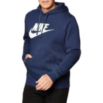 Nike Mens Hoodie Sportswear Big Logo Club Fleece Pullover Hooded Sweat Jumper - Image 3
