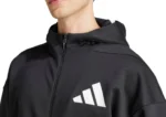 adidas Z.N.E Mens Training Track Jacket Black Hooded Excerise Workout Fitness - Image 4