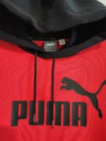 PUMA Men’s Hoodie Sweatshirt Size L | Red & Black Logo Pullover | Kangaroo... - Image 5