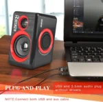 Pc Computer Speakers With Surround Sound Usb Wired Laptop Deep Bass For Desktop - Image 4