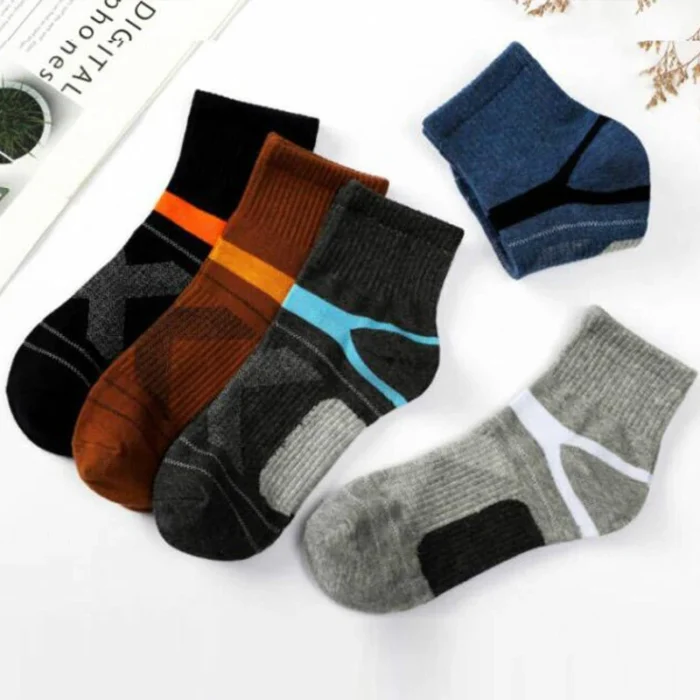 Men’s Compression Socks Sports Fitness Ankle Cotton Sock Basketball Socks 1pair
