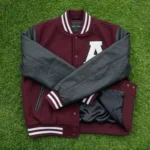Vintage Howe Snap Button Varsity Jacket Wool - Image 2
