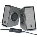 GOgroove Computer Speakers for Desktop PC, USB Powered Plug and Play 3.5mm AUX