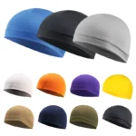Sport Cycling Skull Cap Men Women Bike Quick Dry Breathable Running Bicycle Hat+ - Image 3