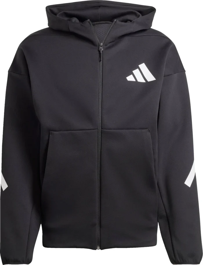 adidas Z.N.E Mens Training Track Jacket Black Hooded Excerise Workout Fitness
