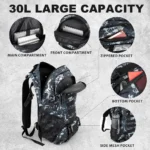 Outdoor Military Tactical Backpack Waterproof Rucksack Camping Hiking Bag - Image 5