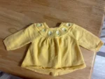 Gymboree ‘Daisy Turtle’ 2011 Cardigan Sweater, Yellow NB 0-3 Girl - Image 2