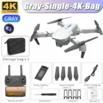 Pro WiFi FPV Drone Wide Angle HD 4K 1080P Camera Height Hold RC Foldable Drone - Image 3