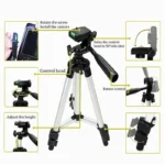 Tripod Stand Mount For Digital Camera Camcorder Phone Holder iPhone Android DSLR - Image 7