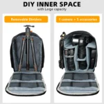GEAR S17 Camera Backpack – Large DSLR Bag with Laptop & Tripod Storage - Image 4