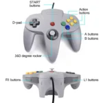New Wired Controller Joystick Compatible With Nintendo 64 N64 Video Game Console - Image 6