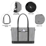 MOSISO Laptop Tote Bag for Women Compatible with MacBook, 17.3 inch, Black - Image 3
