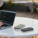 Power Bank 20000mAh with Built in 3 Cable, 22.5W Fast Charging Portable Black - Image 3