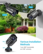 ZOSI 1080P CCTV Camera Outdoor Indoor Hybrid 4 in 1 HD Wired-1Cam, Wired-1Cam - Image 4