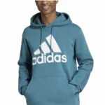 Adidas Men’s Size L Green Pullover Sweatshirt Hoodie Big White Logo