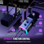 XLR/USB Gaming Microphone Set Dynamic PC Mic for Streaming Podcasting Compute... - Image 5