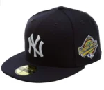 New Era NY Yankees 1996 World Series Side Patch 59FIFTY Fitted Hat - Navy 7 3/8 NWT