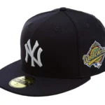 New Era NY Yankees 1996 World Series Side Patch 59FIFTY Fitted Hat - Navy 7 3/8 NWT