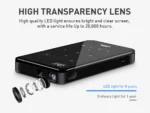4K HD Smart DLP Mini Projector with Android WiFi Bluetooth 1080P for Smart Home Theater - Image 5