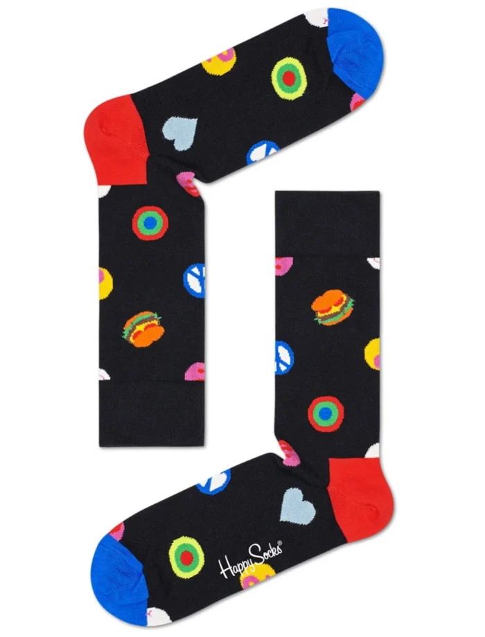 HAPPY SOCKS Symbol Dot socks women’s size 36-40 new fancy colorful pattern