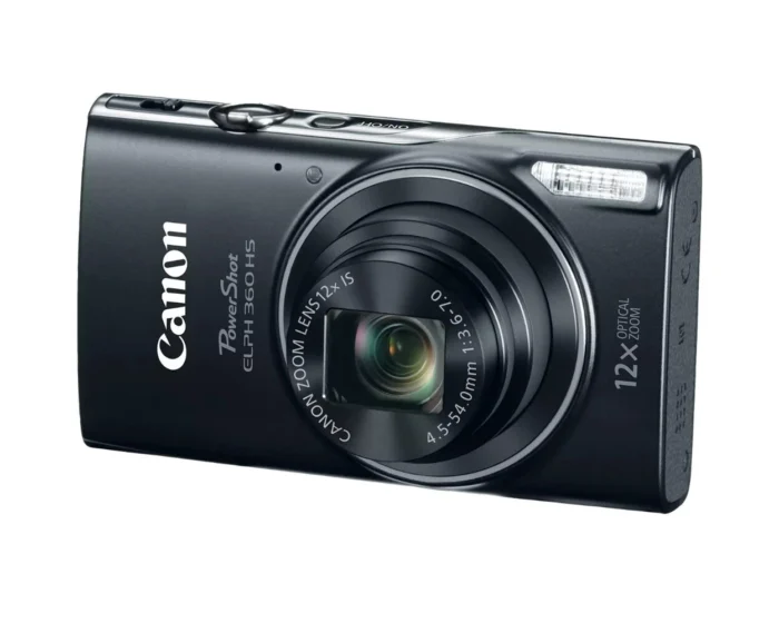 Canon PowerShot ELPH 360 HS/ IXUS 285 12X Optical Zoom Digital Camera Black