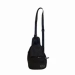 Calvin Klein Black Sling Crossbody Bag Minimalist Mesh Zip Chest Pack Unisex