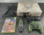 Microsoft Xbox Original Crystal Console System Bundle with Controller - READ