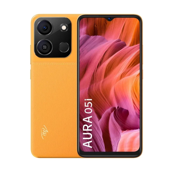 itel Aura 05i Factory Unlocked Dual SIM Upto 4GB RAM with Memory Fusion- ORANGE